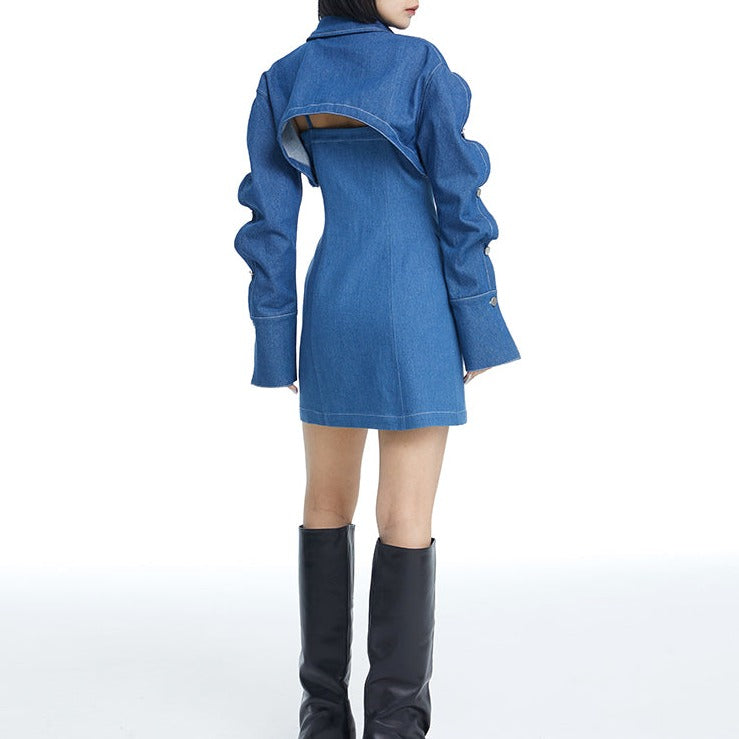 Eyes - Wavy Crop Jacket