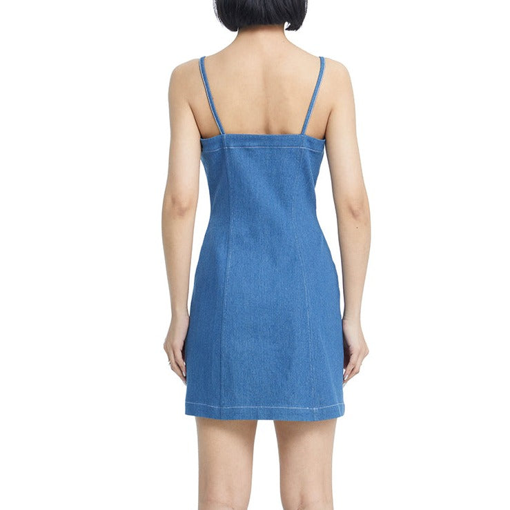 Eyes - Denim Zip Dress