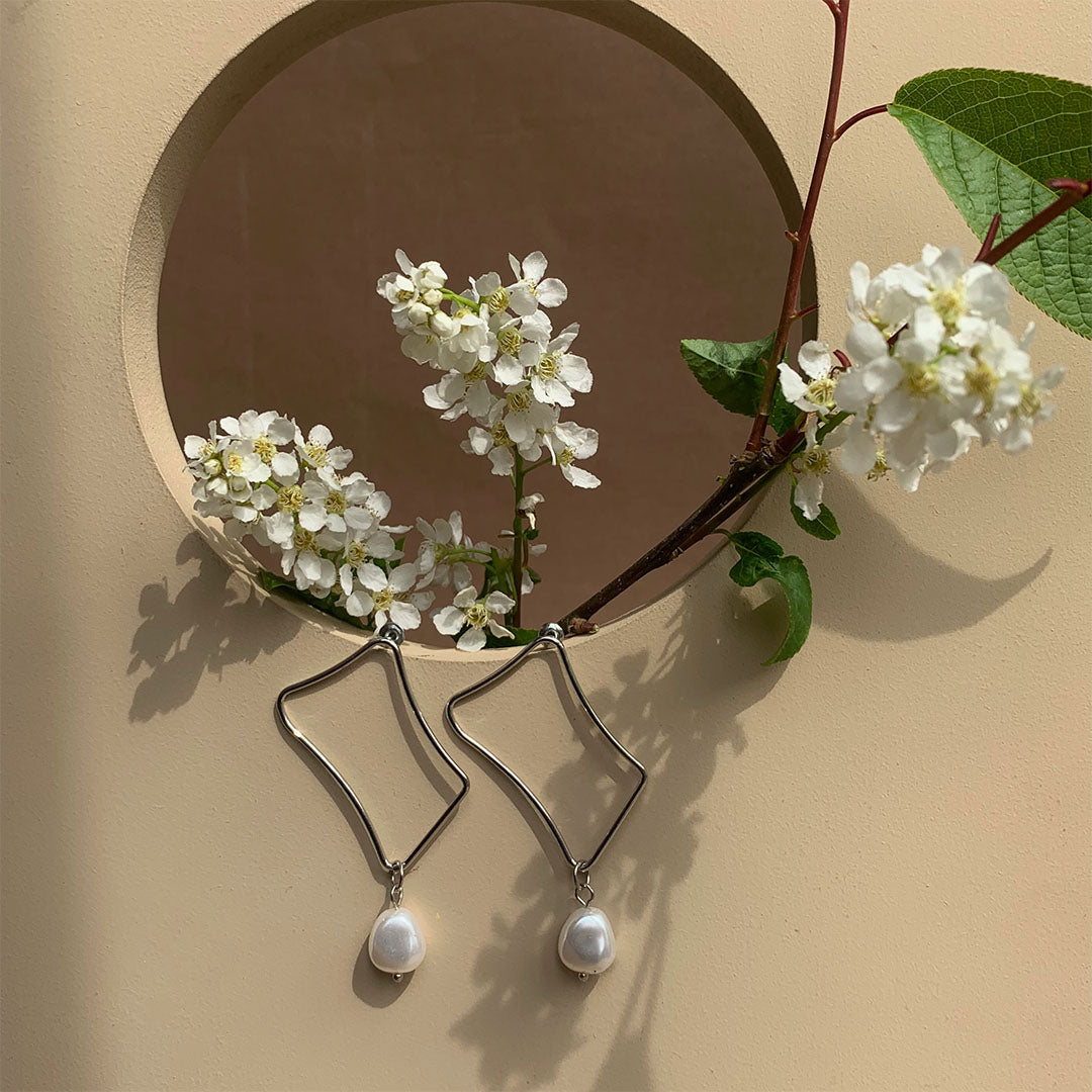 Irregular Pearl Earrings