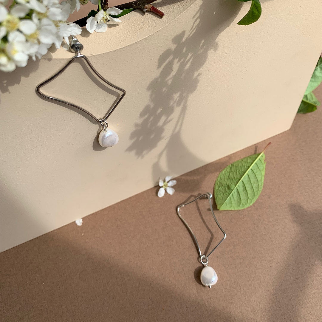 Irregular Pearl Earrings