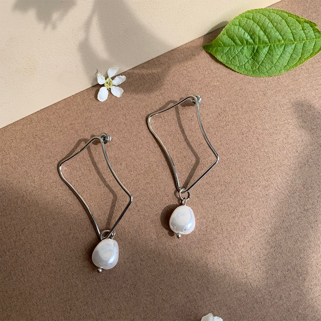 Irregular Pearl Earrings