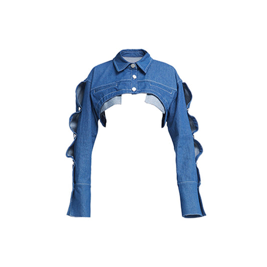 Eyes - Wavy Crop Jacket