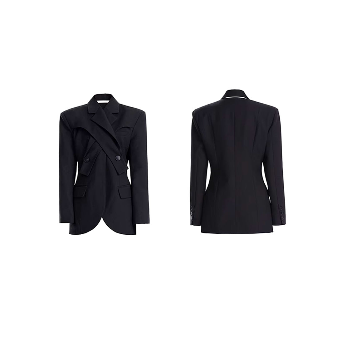 Eyes - Cross Collar Blazer