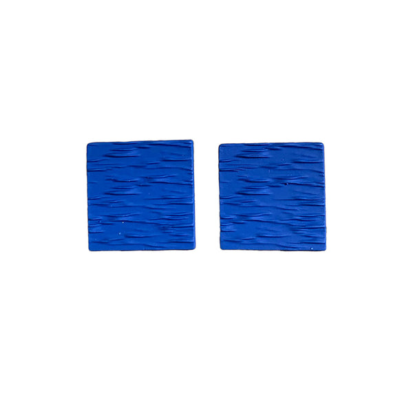 AD - KBlue Square Earrings